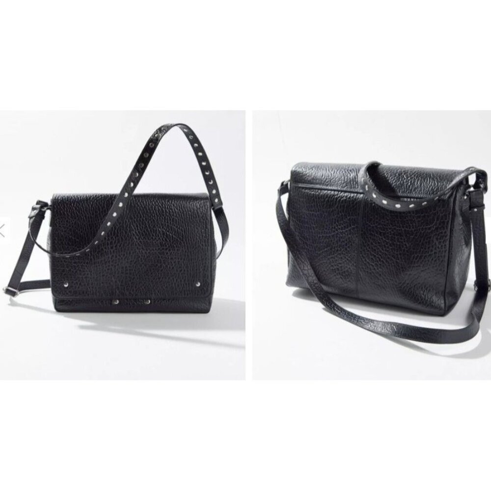 NWT Núnoo Maxi Honey New Zealand Black Leather Crossbody Bag Large UO